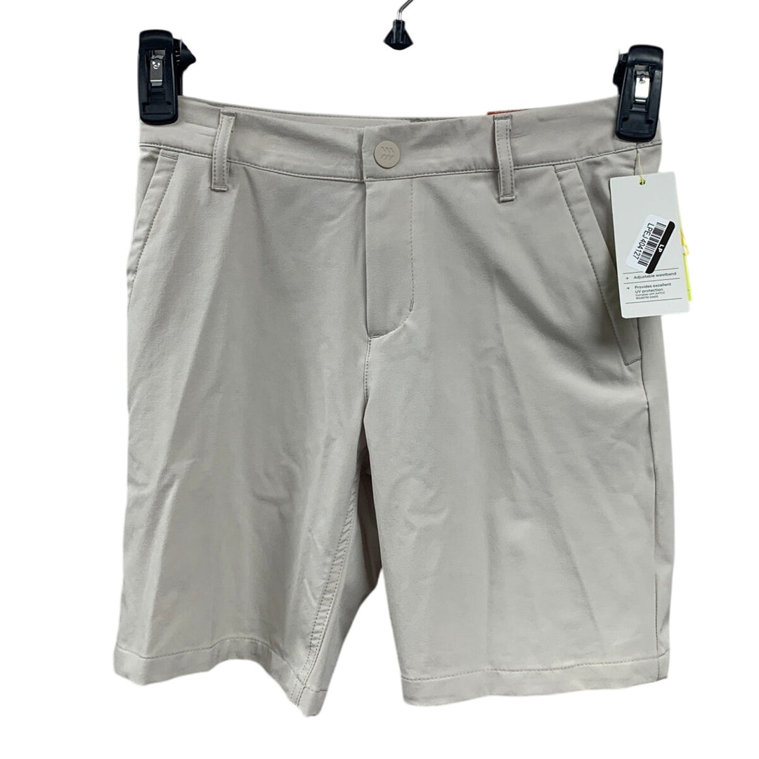 New All In Motion Kids Size 6 Moisture Wicking UPF 50+ Tan Golf Shorts