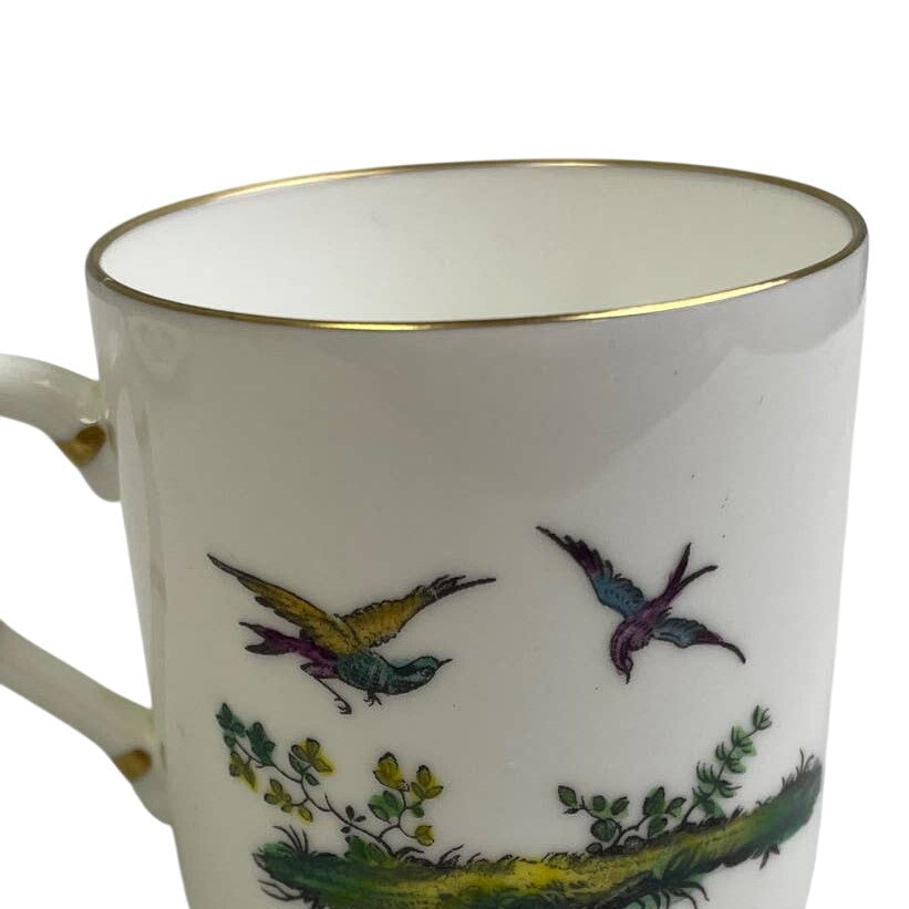 Vintage Royal Worcester England Z2622 Peacock Birds Fine Bone China Teacup Set