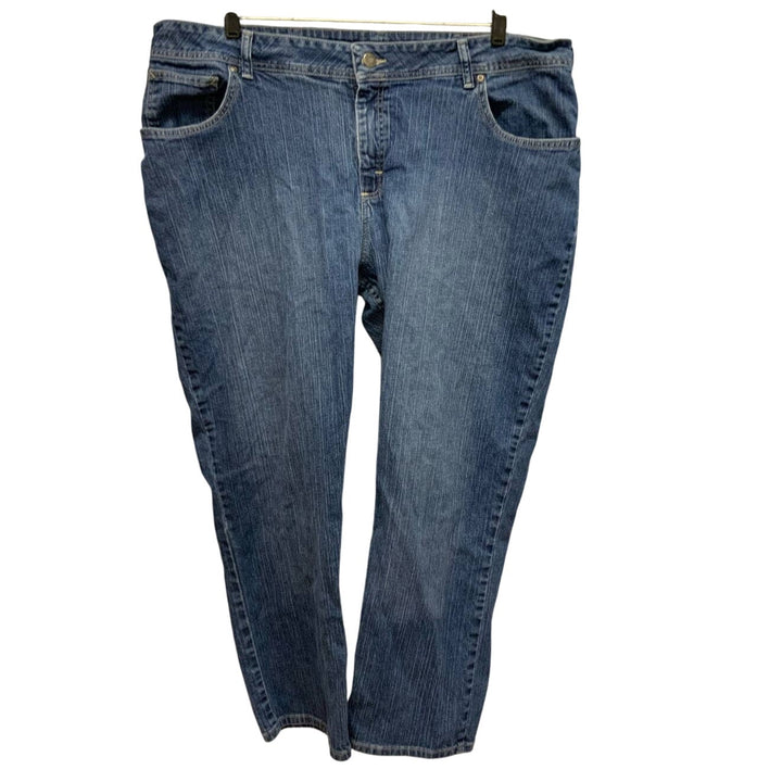Riders by Lee Plus Size 24W Petite Stretch Cotton Blend Denim Blue Jeans