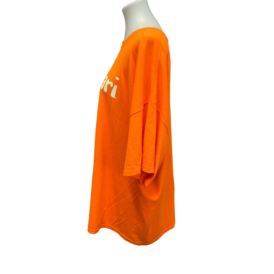 Gildan Mens 3XL PolyCotton Kalahari Orange Short Sleeve Crew Neck Tee Shirt