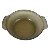 Vintage Anchor Hocking Smoky Brown Glass 2 QT Mircowave Safe Casserole Dish