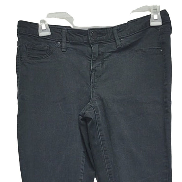 Mossimo Denim Womens 6 Cotton Blend Mid Rise Faux Pockets Super Stretch Jeggings