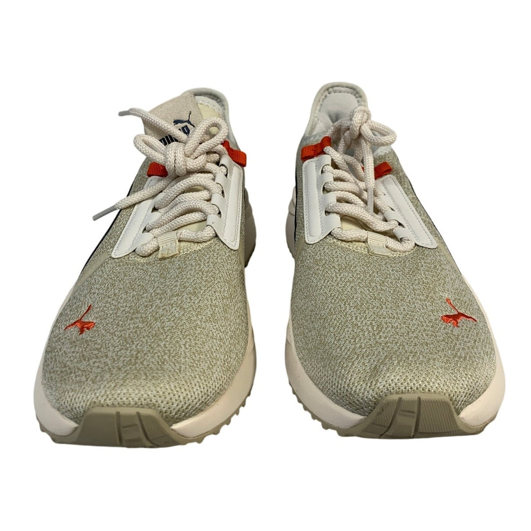 Puma Mens Size 7.5 Beige Sneakers Soft Foam Lace Up Low Top Slip On Shoes