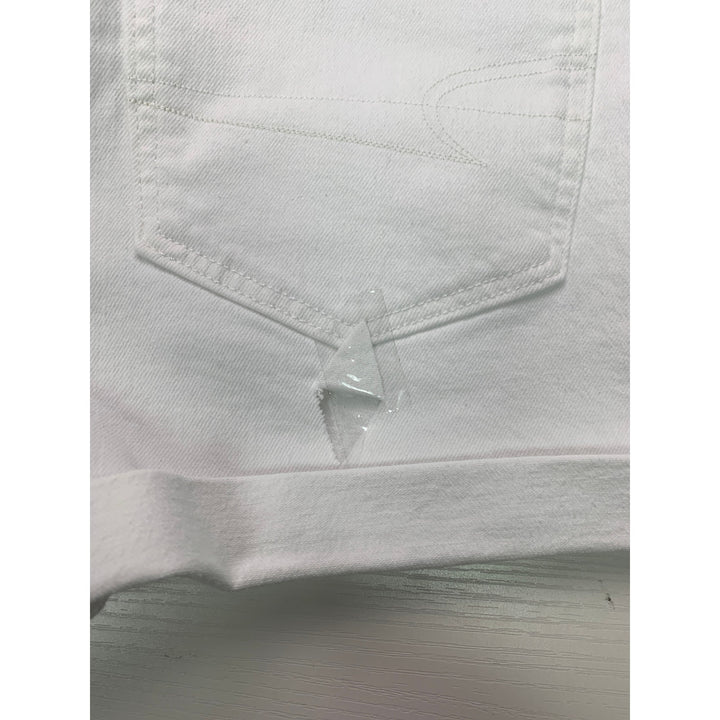 New American Eagle Womens Size 8 White Mom Short Jorts Denim Jean Shorts
