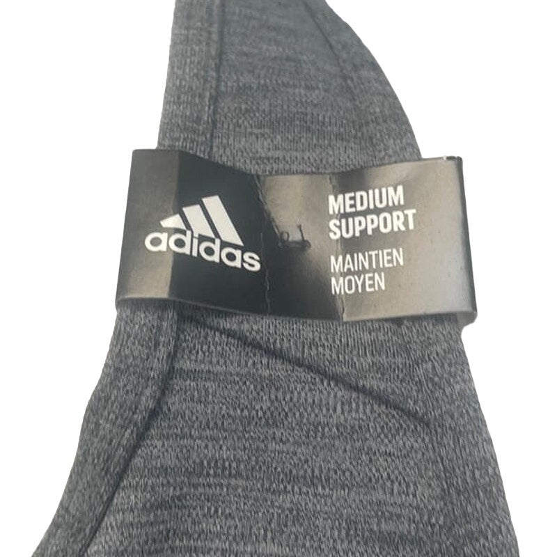 New Adidas XL 48DD Gray Medium Support Removeable Pads Training Sports Bra