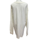 New Harbor Bay Mens 2XLT Long Sleeve 100% Cotton White Crew Neck Tee Shirt