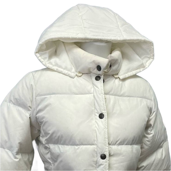Vintage Polo Jeans Ralph Lauren Womens Small Snap Up Puffer Coat Sunshine Patch