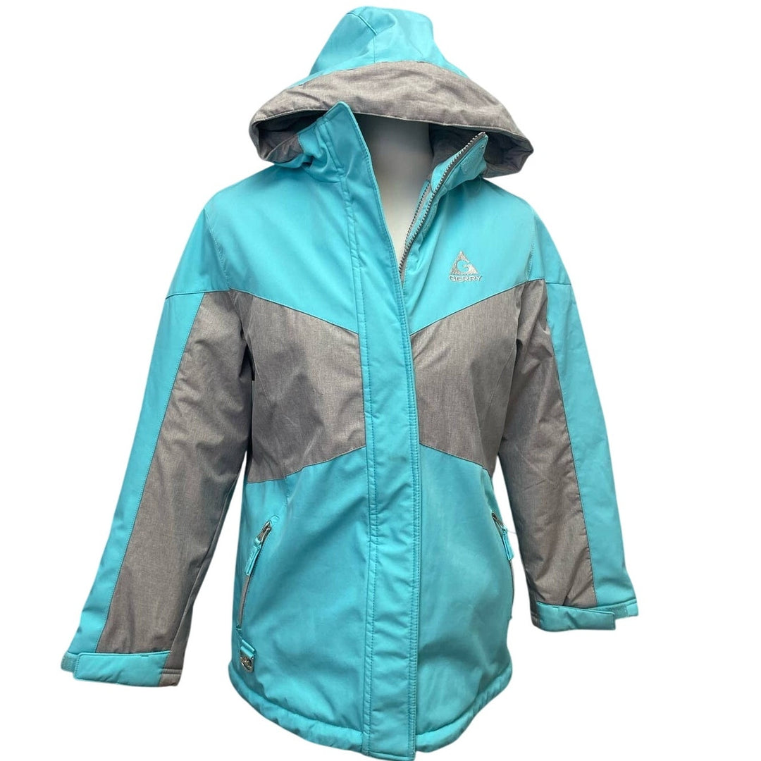Gerry Womens Large Full Zip Polyester Long Sleeve Hooded Warm Winter Coat