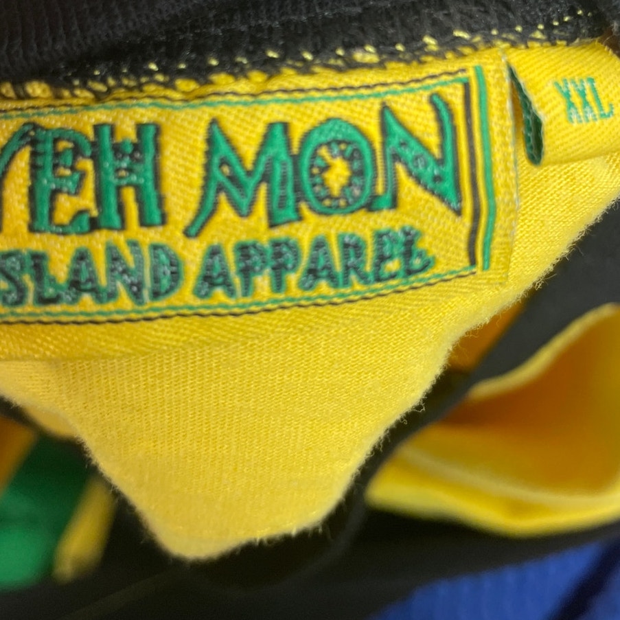 Yeh Mon Island Apparel Mens XXL Jamaica Short Sleeve Crew Neck Tee Shirt