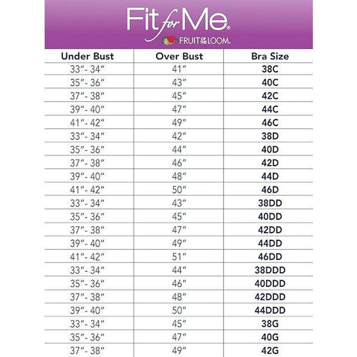 Fruit of the Loom Women 46D Tan Fit for Me Plus-Size Stretch Cotton Wireless Bra