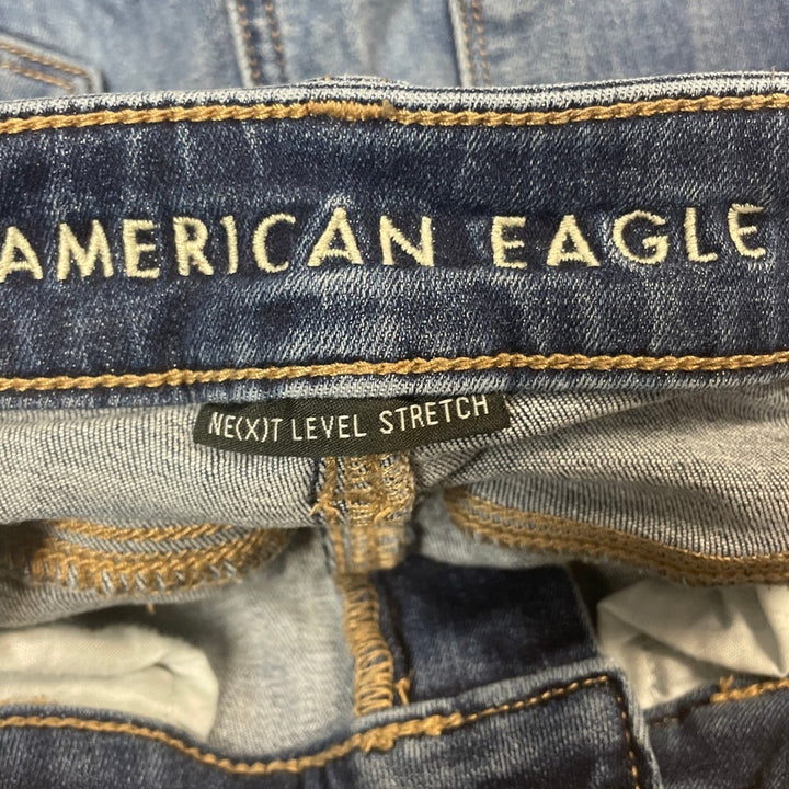American Eagle Womens Size 4 Stretch Cotton Factory Faded High Rise Jeggings