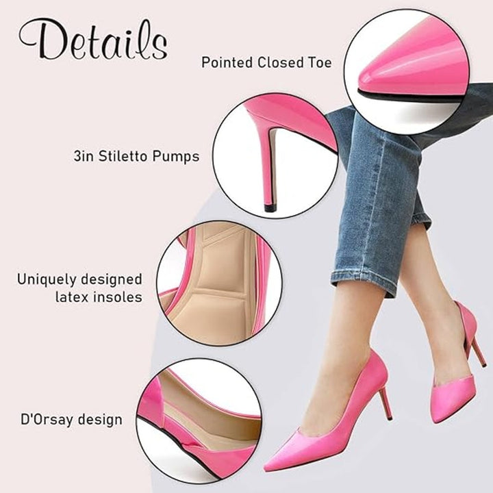 Jenn Ardor Womens Size 9.5 Pink 3" Stiletto Heels Closed Pointed Toe Shoes