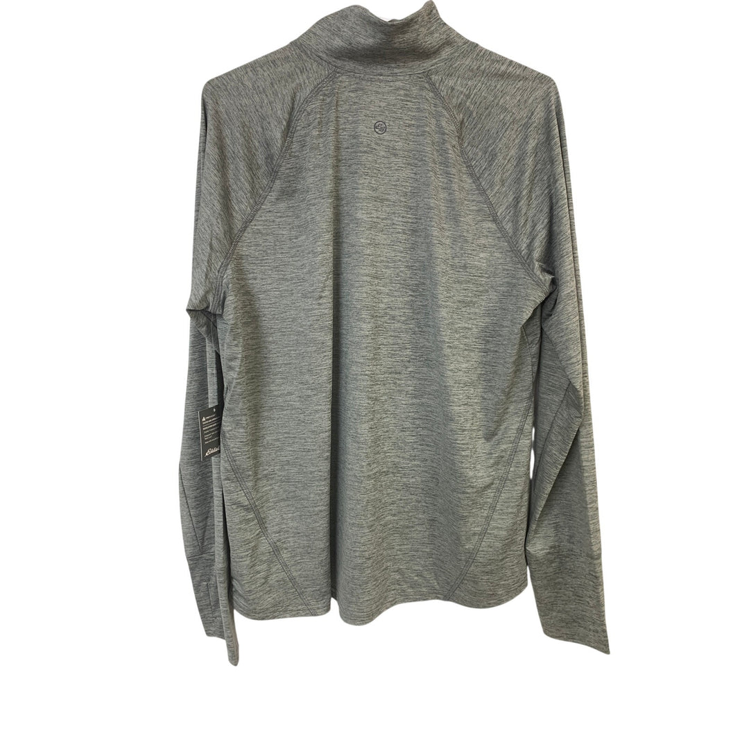 New Eddie Bauer Womens XL Resolution Long Sleeve Quarter Zip Activewear Top