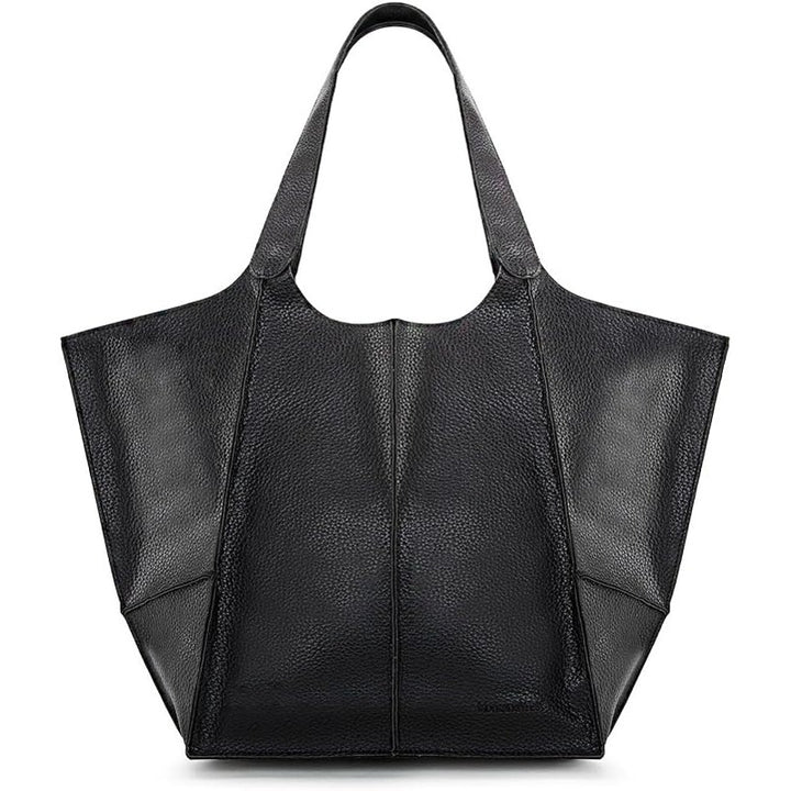 NWT New Montana West Womens Black PU Leather Tote Bag Large Shoulder Purse