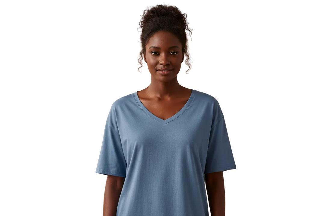 New Eddie Bauer Womens Stretch Cotton V-Neck Favorite Solid Tee Shirt