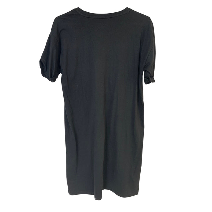 New Eddie Bauer Womens Small Black PolyCotton Coast Climb Pocket Tee Shirt Dress