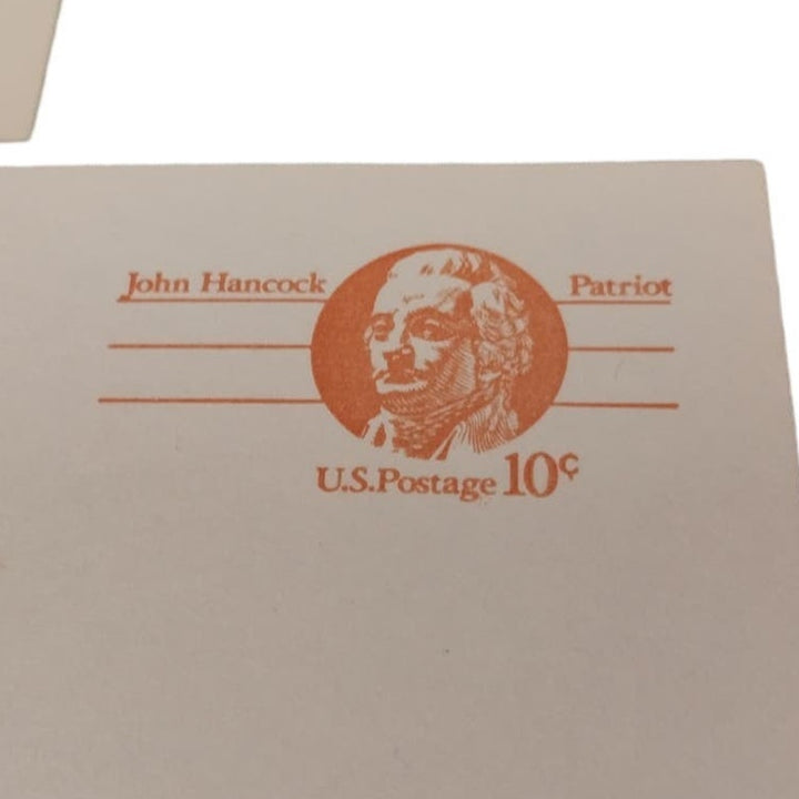 Lot of 6 Vintage 1970s Blank USPS Portrait Postcards, 6¢–10¢