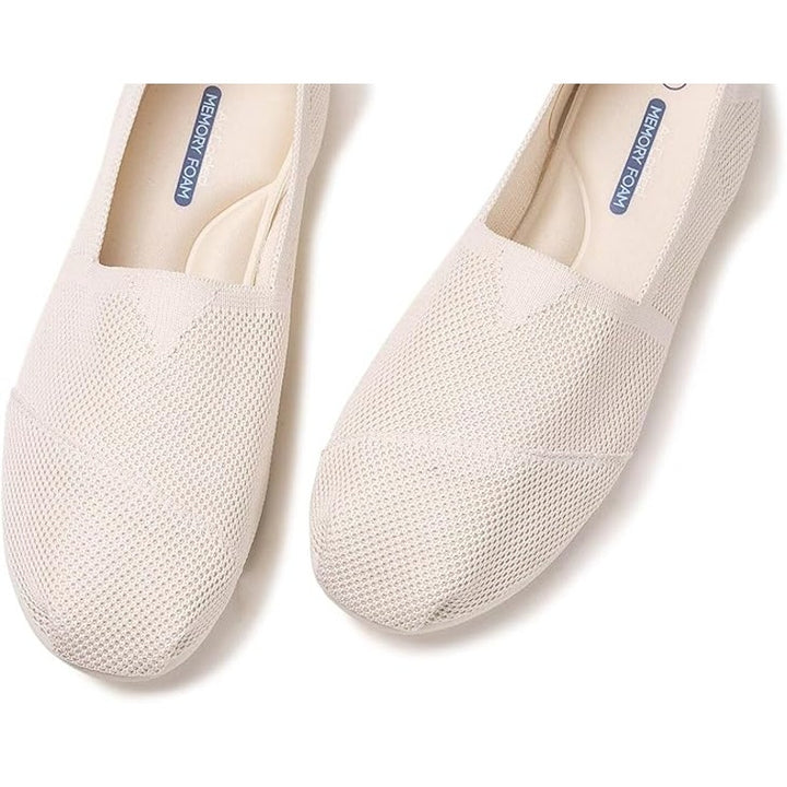 Frank Mully Womens Size 7.5 Off White Flat Slip On Closed Round Toe Loafer Shoes
