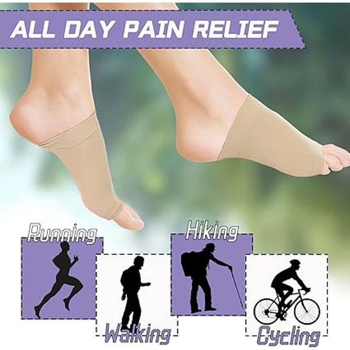 New Nuanchu 4-Piece Arch Support Sleeves &amp; Metatarsal Pads