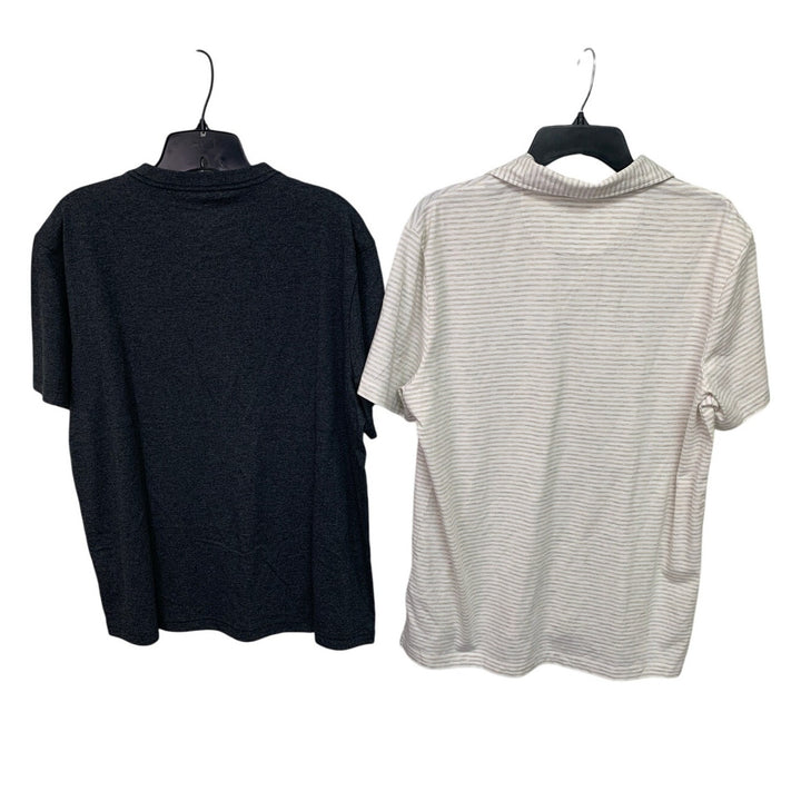 2 New American Eagle Mens Medium Henley &amp; Collared Short Sleeve Polo Shirts