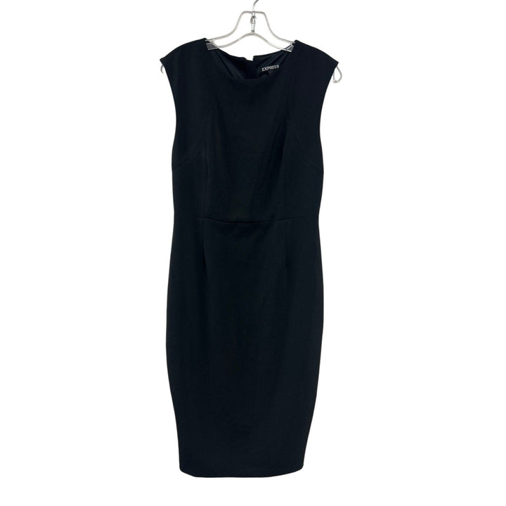 Express Womens Size 8 Polyester Blend LBD Sleeveless Back Zip Bodycon Dress