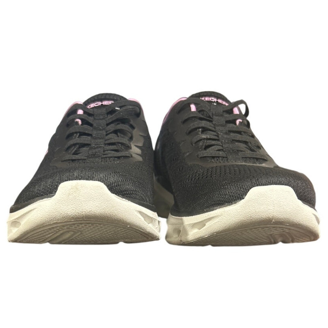 Skechers Womens Size 10 Black Pink Mesh Hands Free Swift Fit Athletic Shoes