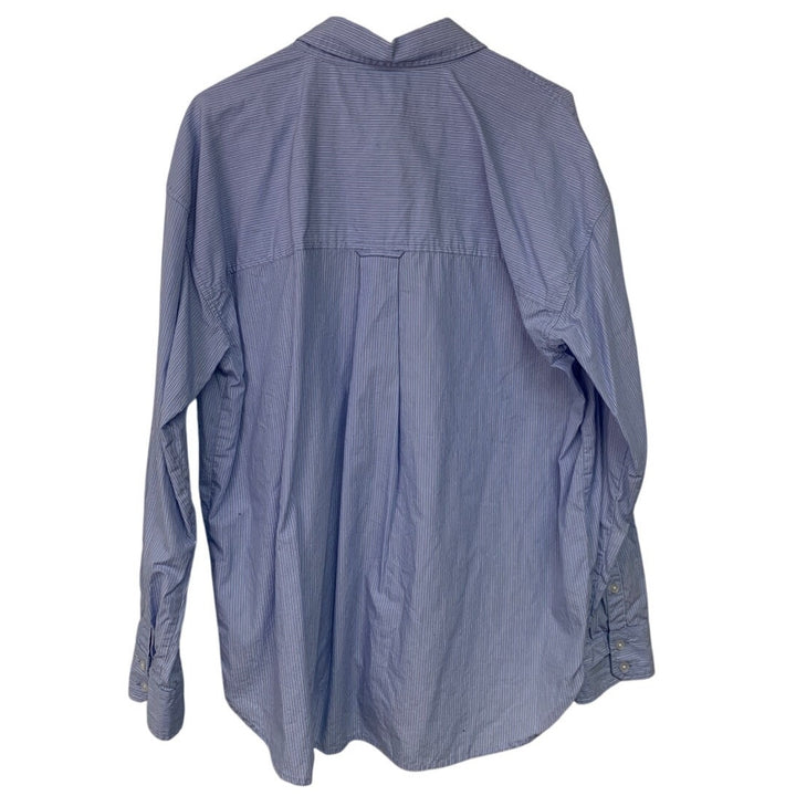 New American Eagle Womens Medium Striped Long Sleeve Collared Button Up Shirt