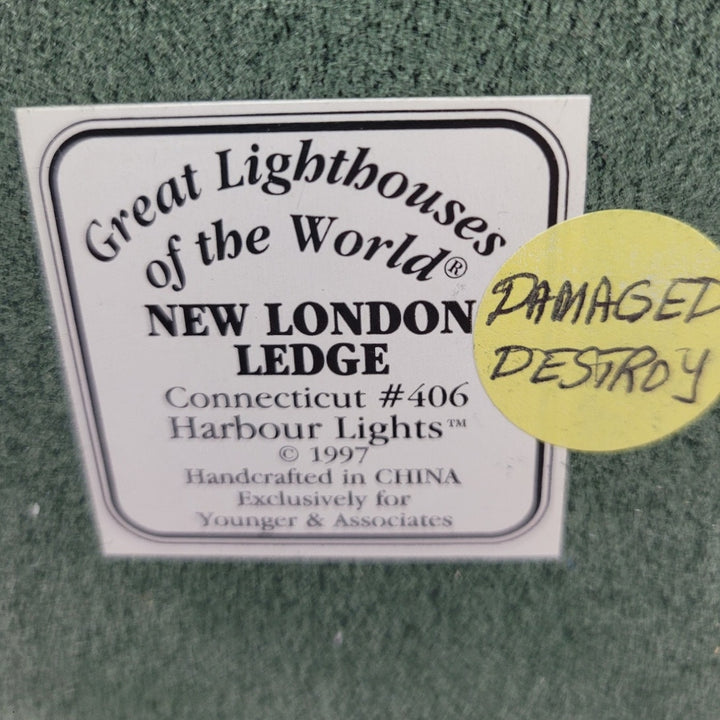 1997 Harbour Lights New London Ledge Lighthouse No. 406, Younger &amp; Associates