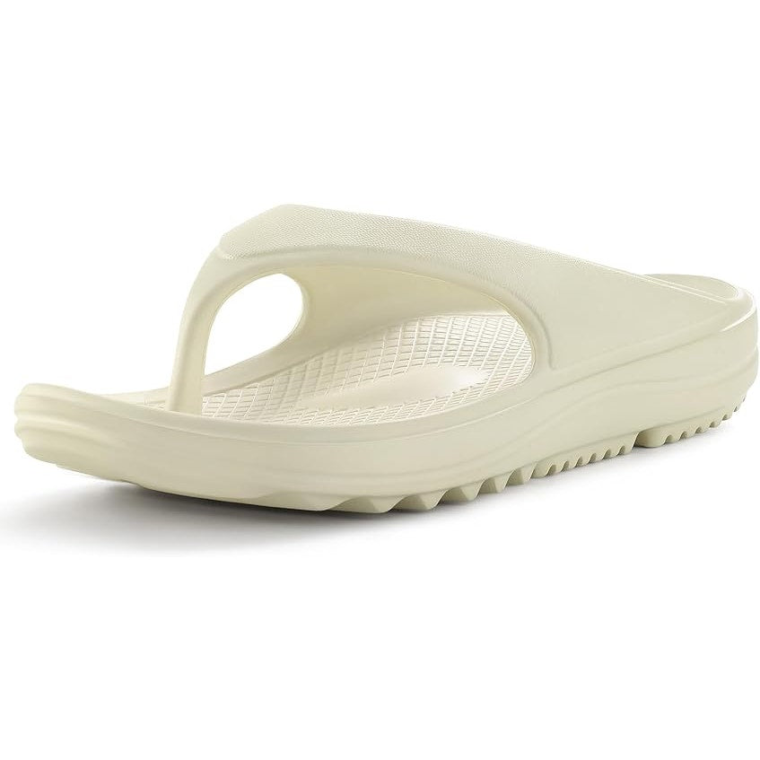 Shevalues Womens Size 11.5 Cream Thong Arch Support Sandal Shoes