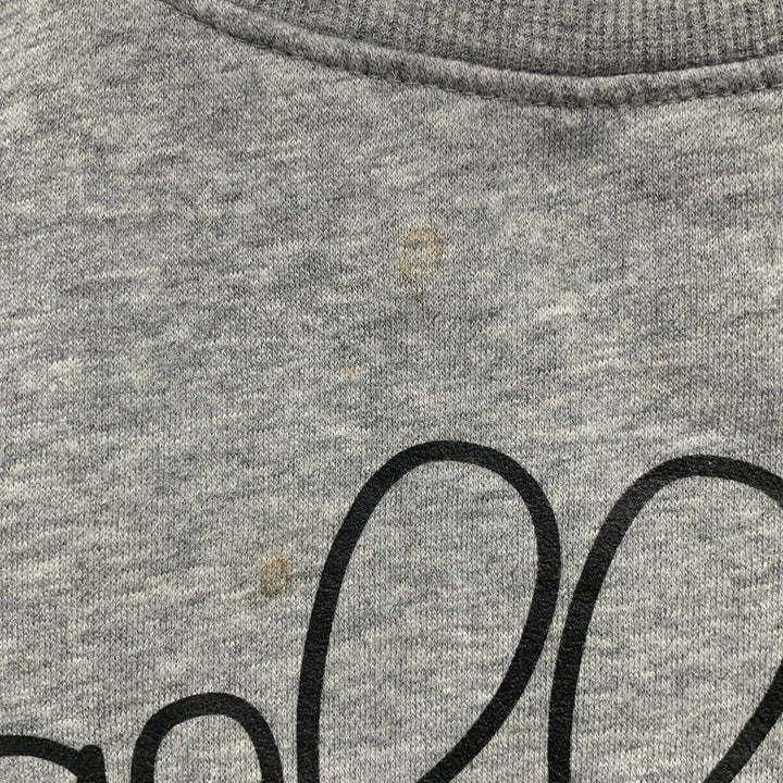 Upcycled Hand Printed Womens Medium Gray Gobble Y&