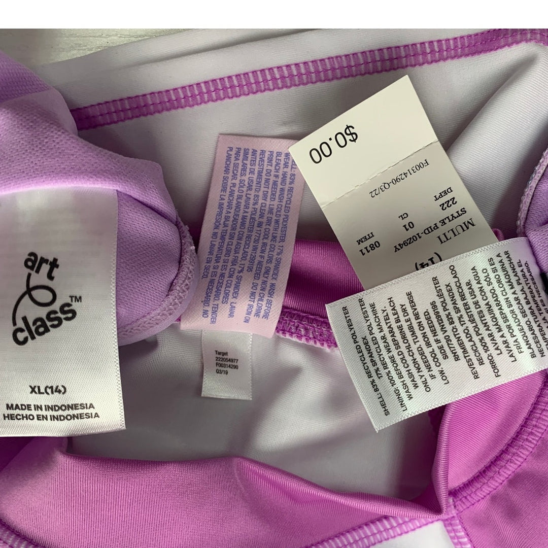 New Art Class More Than Magic Girls XL 2 Bikini Tops 1 Bottom Swim Suit 3PC Set