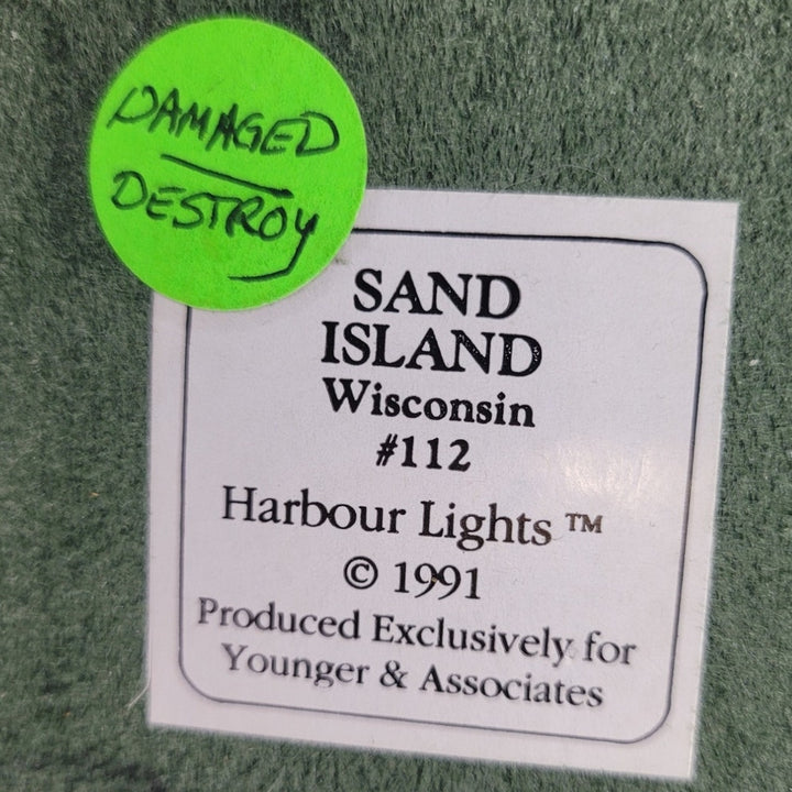 Vintage 1991 Younger SIGNED Harbour Lights Sand Island WI 