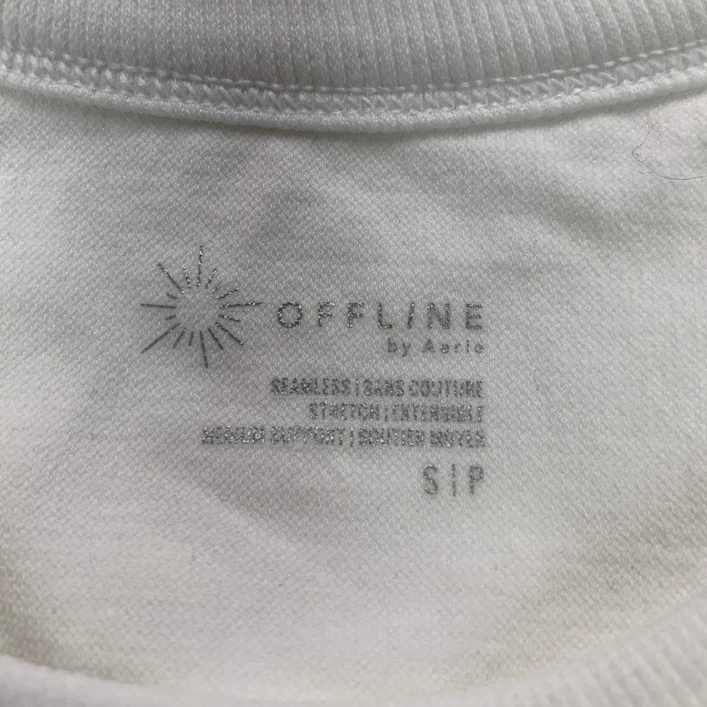 NWT New Offline by Aerie Womens Small Sleeveless Ribbed Cropped Athletic Top