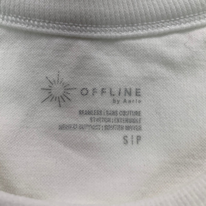 NWT New Offline by Aerie Womens Small Sleeveless Ribbed Cropped Athletic Top