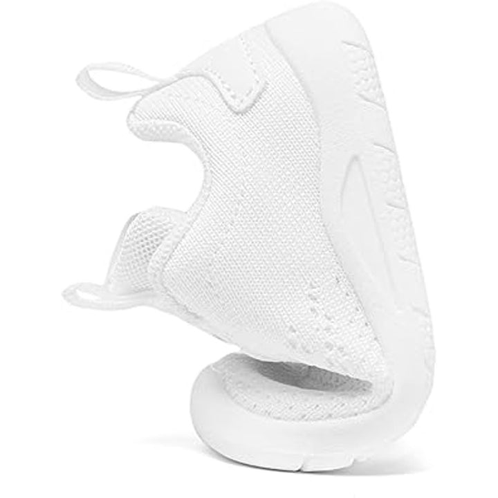 Morendl Toddler Size 10.5 White Mesh Slide On Non Slip Breathable Walking Shoes
