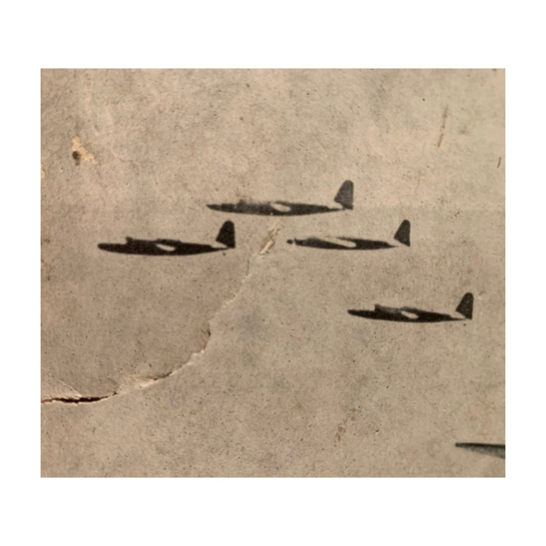 Vintage 5" by 8" James Phillips Japanese Bombers WWII Black White Photo Print