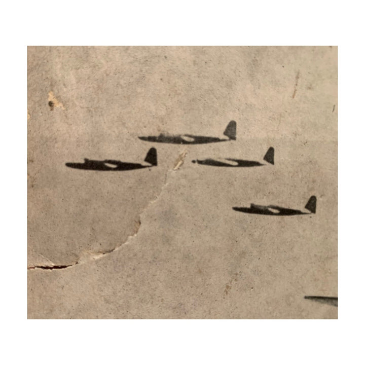 Vintage 5" by 8" James Phillips Japanese Bombers WWII Black White Photo Print