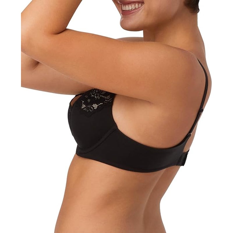 New Maidenform Womens 36C Black Lace Your Lift Convertible Strap Underwire Bra