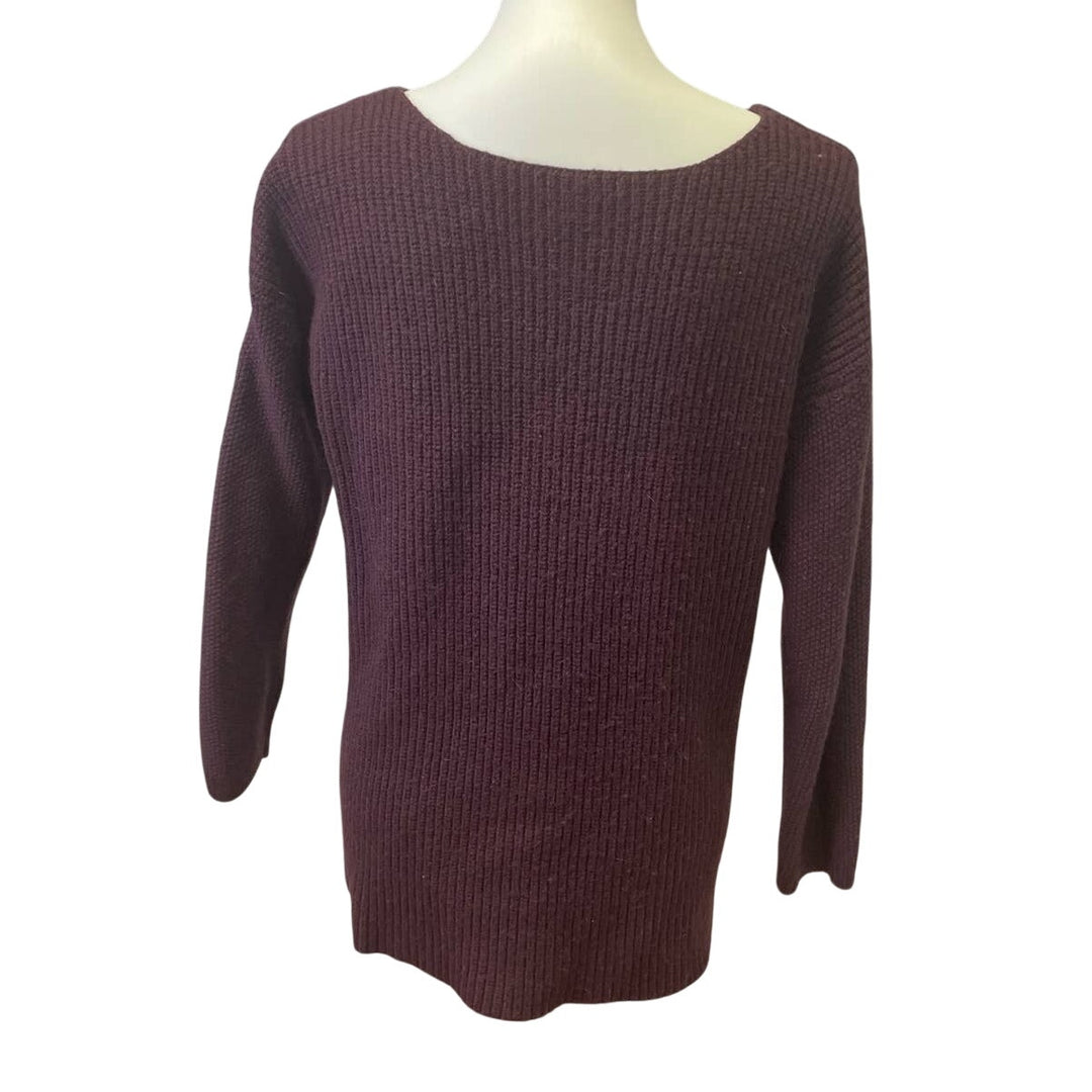 Bar III Womens XL Wool Blend Long Sleeve Ribbed Crew Neck Pullover Sweater