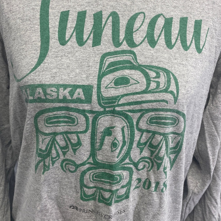 2018 Juneau Alaska Womens Medium Princess Cruises Long Sleeve Cotton Blend Tee