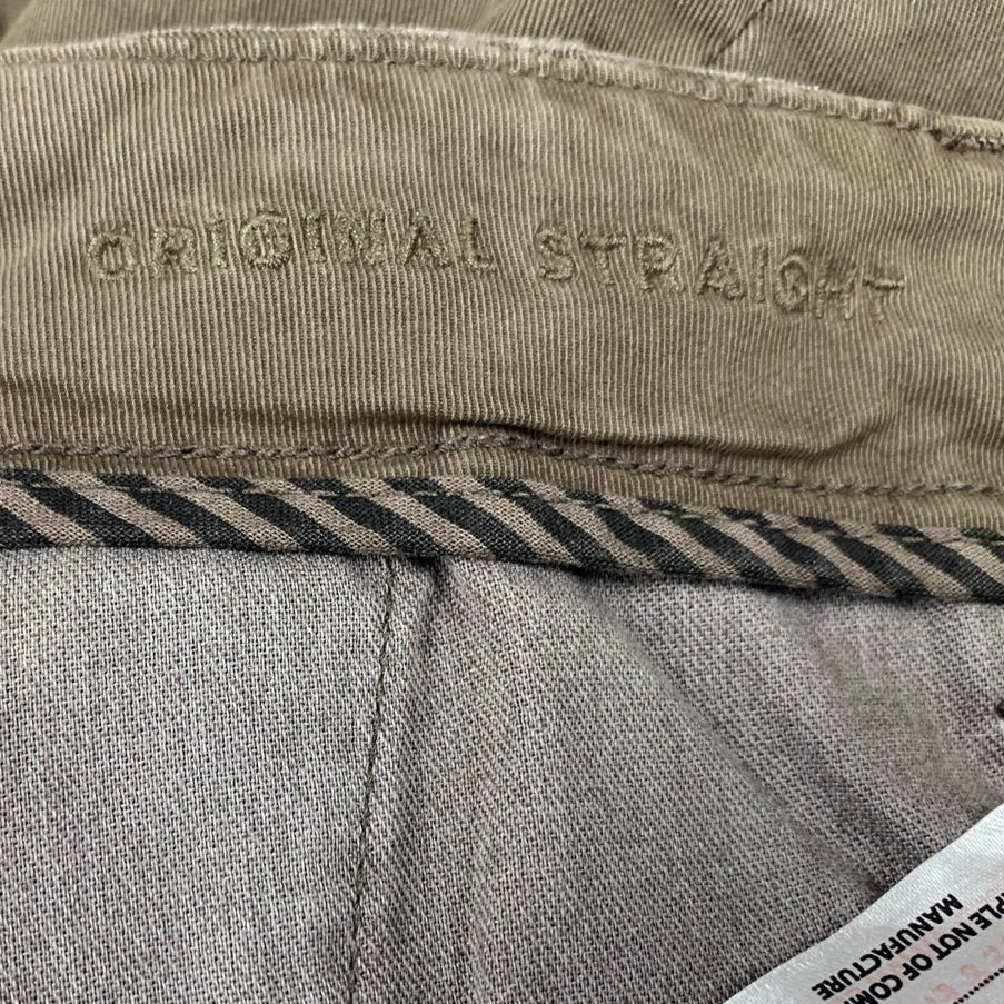 New American Eagle Mens Size 32 Flex Original Straight Denim Brown Jeans
