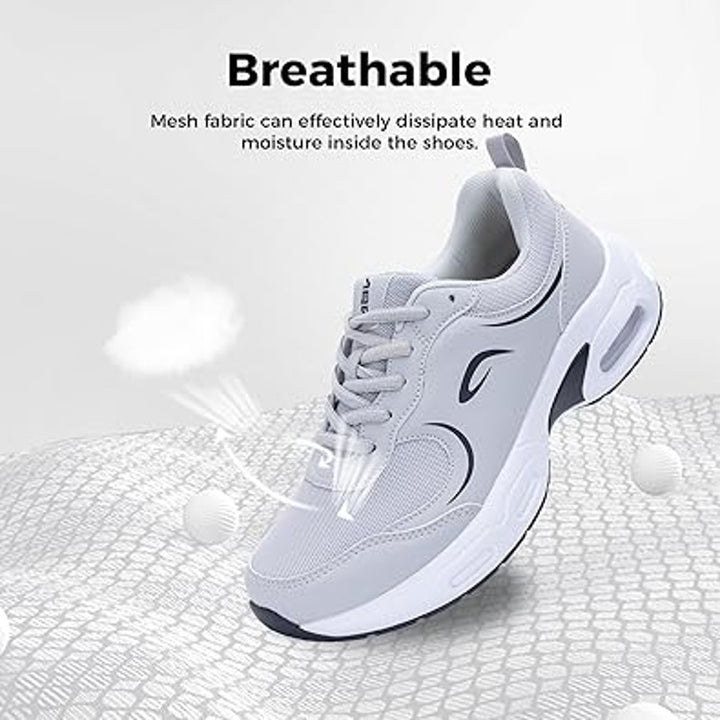 Artlea Womens Size 9 Gray Lace Up Arch Support Walking Running Athletic Shoes