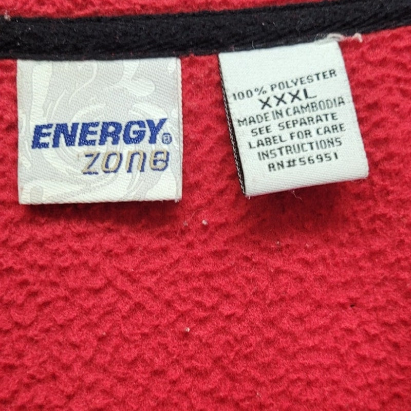 Energy Zone Mens 3XL 100% Polyester Long Sleeve Quarter Zip Fleece Pullover