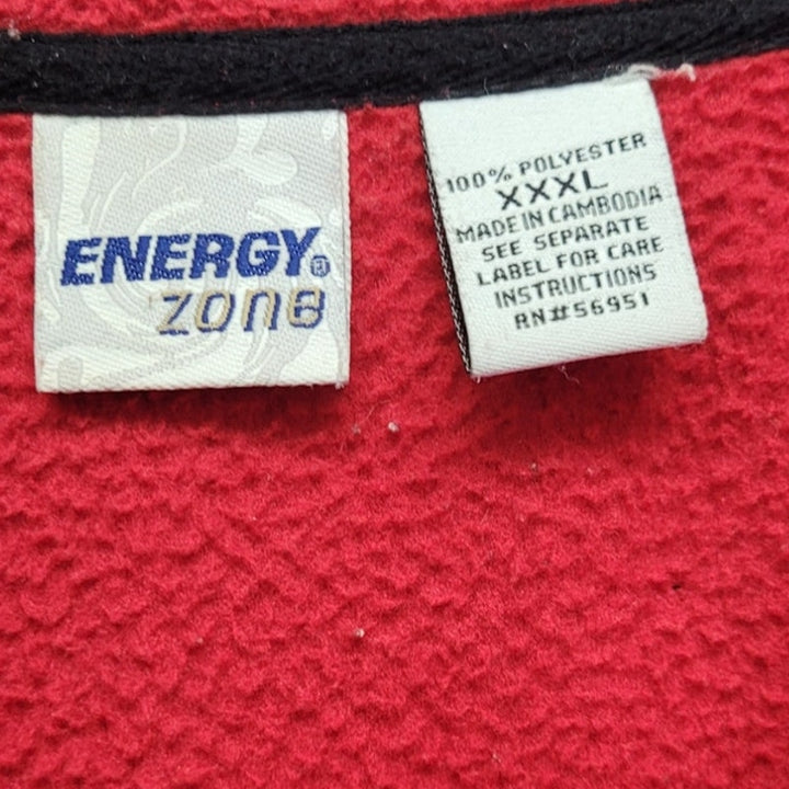 Energy Zone Mens 3XL 100% Polyester Long Sleeve Quarter Zip Fleece Pullover