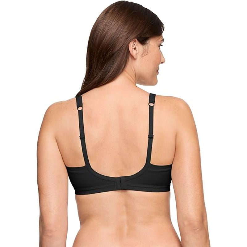 New Warners Womens Small Black Blissful Benefits Underarm Smoothing Wirefree Bra