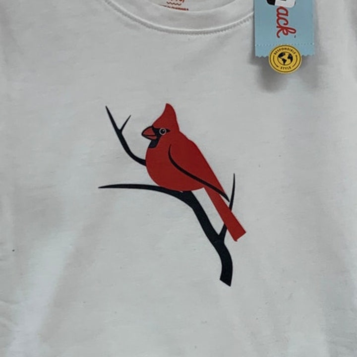 2 New Medium (7/8) Handprinted Cardinal T Shirt Size 6 Low Rise Denim Shorts