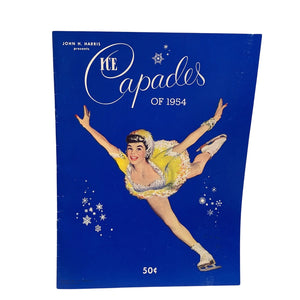 Vintage 1954 Ice Capades Walt Disney Snow White Figure Skating Show Program