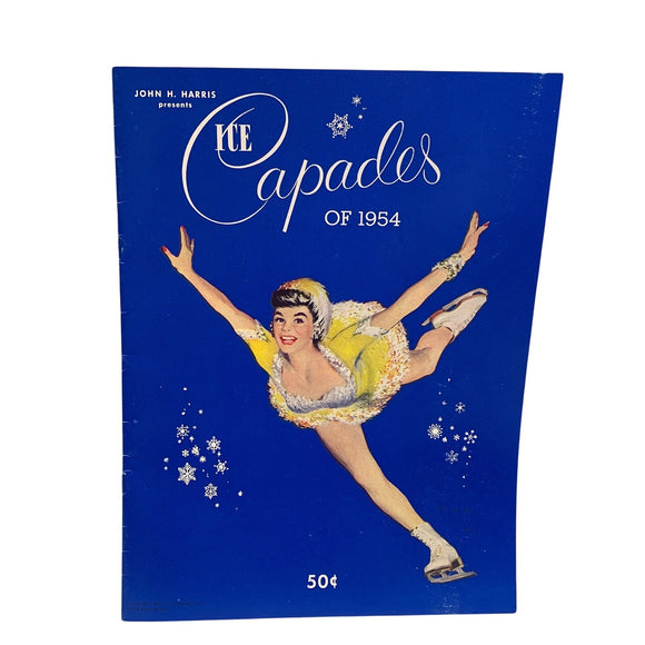 Vintage 1954 Ice Capades Walt Disney Snow White Figure Skating Show Program