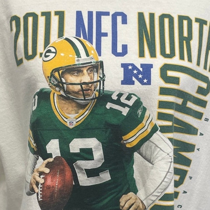NFL Team Apparel Mens 2XL Green Bay Packers Champions Short Sleeve Tee Shirt
