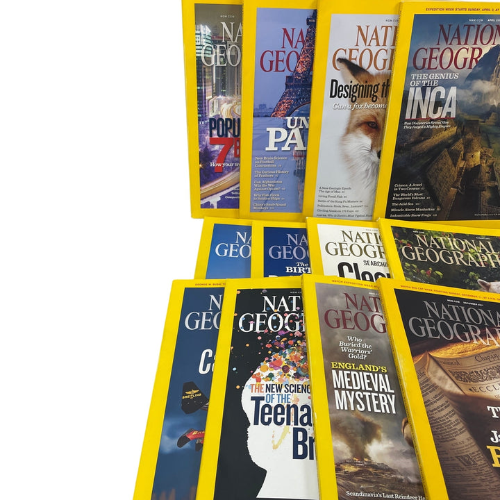 2011 National Geographic Magazine FULL Year 12 Issues W Maps Supplements